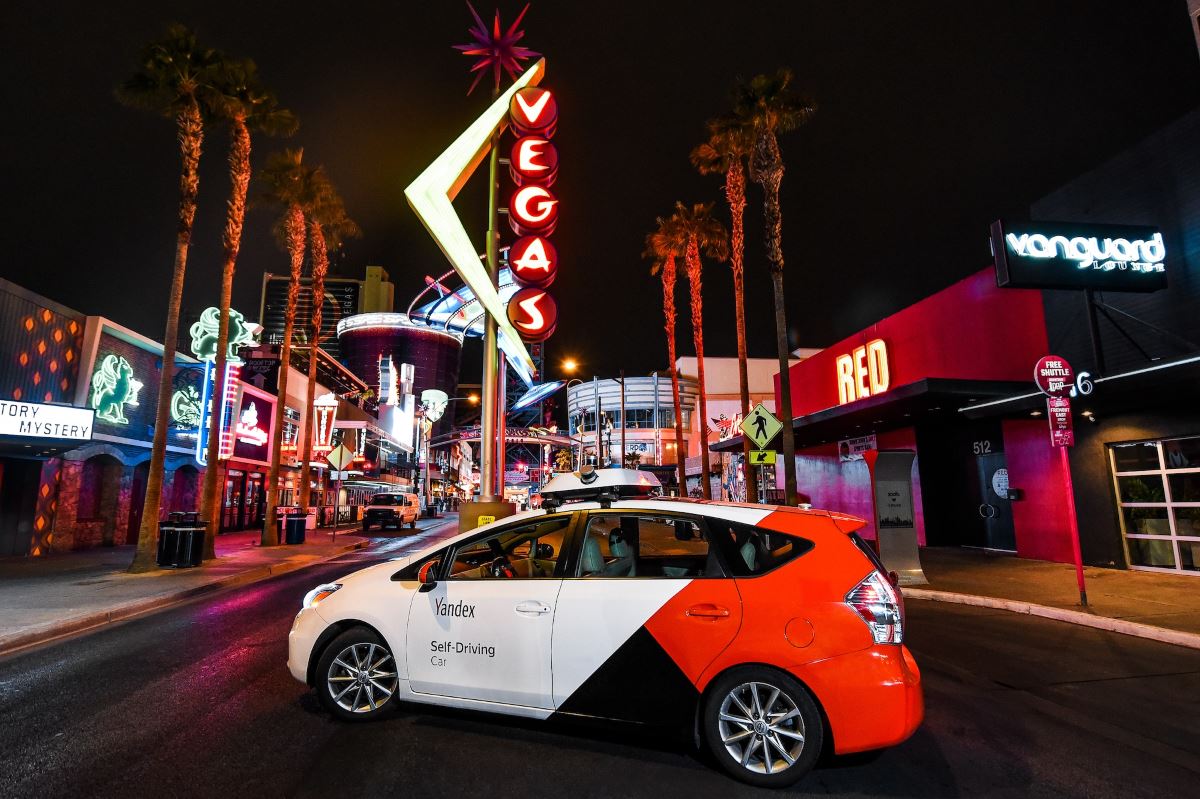 Беспилотник «Яндекса» в Лас-Вегасе, фото пресс-службы компании