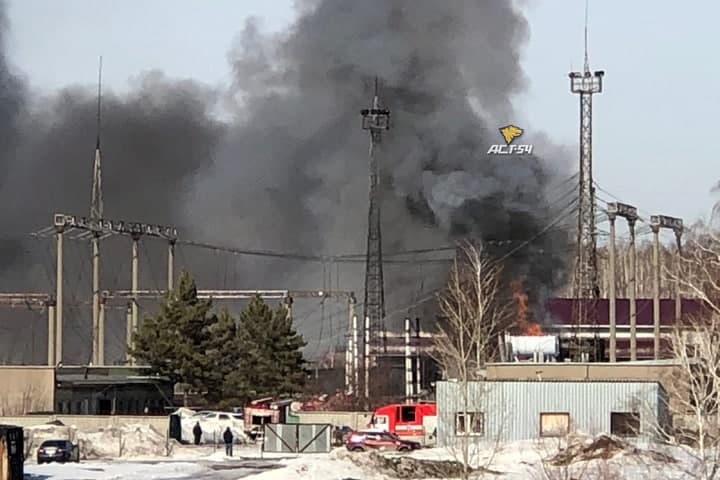 Трансформаторная подстанция загорелась в Новосибирске