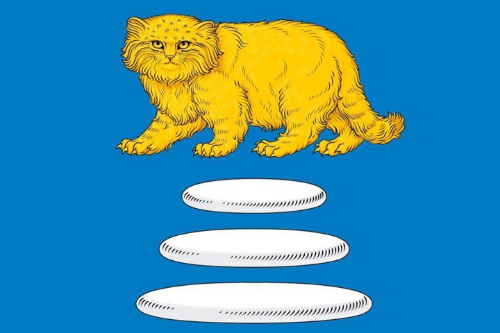 Манула поместили на герб района Забайкалья в знак «осторожного, но динамичного движения кота» и «экономических возможностей»