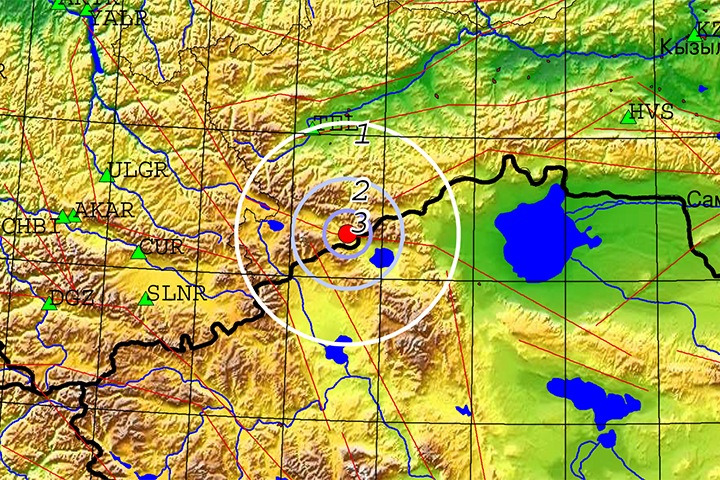 Землетрясение произошло в Туве Землетрясение произошло в Туве