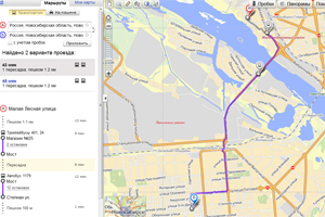 Яндекс.Карты начал прокладывать маршруты общественного транспорта в Новосибирске Яндекс.Карты начал прокладывать маршруты общественного транспорта в Новосибирске