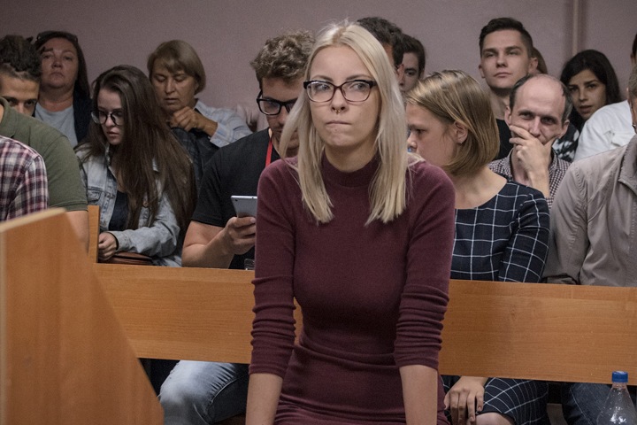 Суд над Марией Мотузной перенесен на 15 августа Суд над Марией Мотузной перенесен на 15 августа