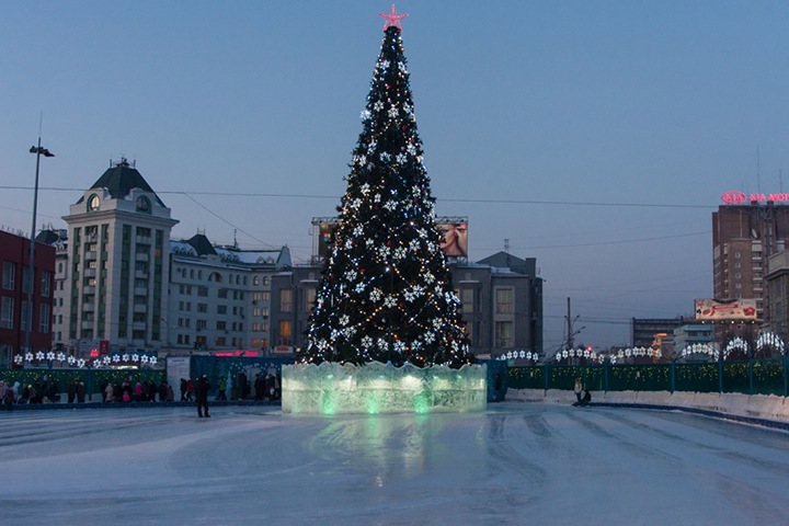 Новогодняя елка обошлась мэрии Новосибирска почти в 1 млн