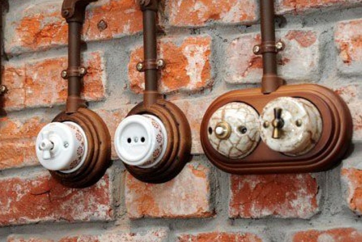 Выключатели в стиле лофт – выразительная деталь винтажного интерьера Выключатели в стиле лофт – выразительная деталь винтажного интерьера