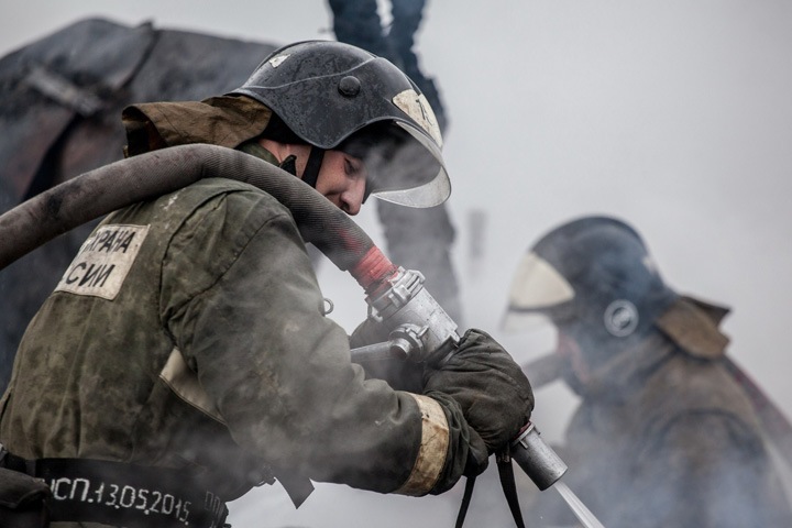 Детский лагерь загорелся в Новосибирской области
