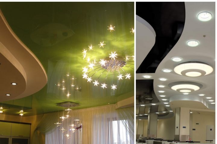 Какие существуют виды натяжных потолков