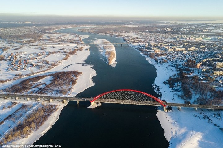 Четыре сезона Новосибирска снял с высоты фотограф Вадим Махоров
