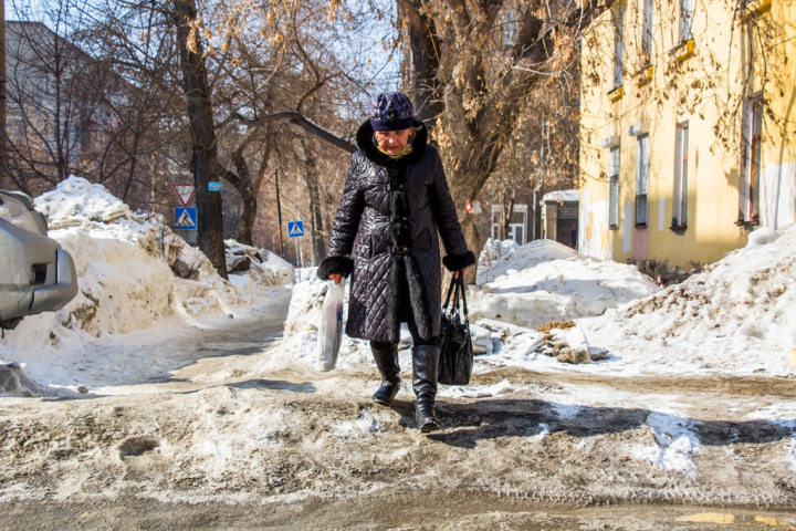 Снежный крест на Коммунистической и Советской: как мы живем в Новосибирске Снежный крест на Коммунистической и Советской: как мы живем в Новосибирске