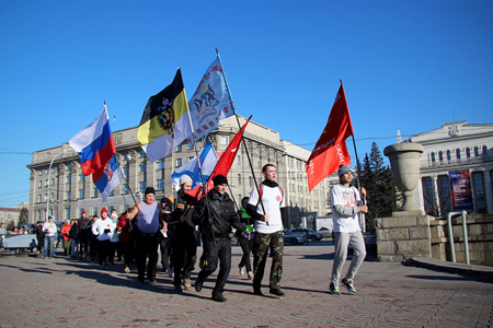 «Русская пробежка» за здоровый образ жизни прошла в Новосибирске