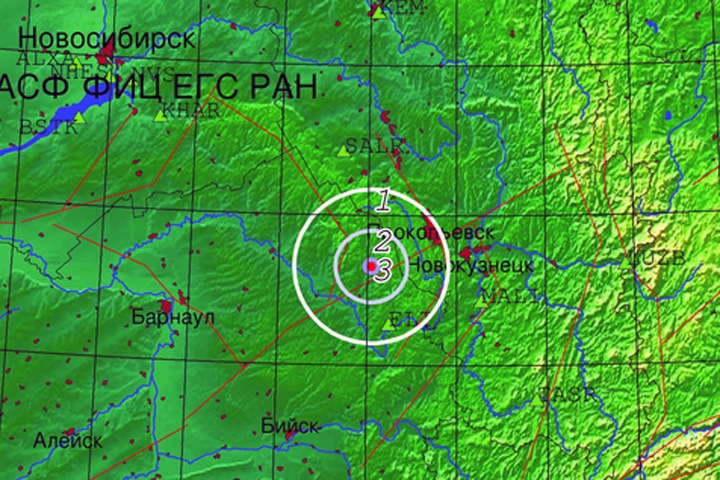 Землетрясение произошло в Алтайском крае Землетрясение произошло в Алтайском крае