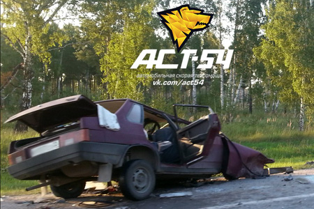 Водитель погиб, две его пассажирки пострадали в ДТП в Новосибирской области 