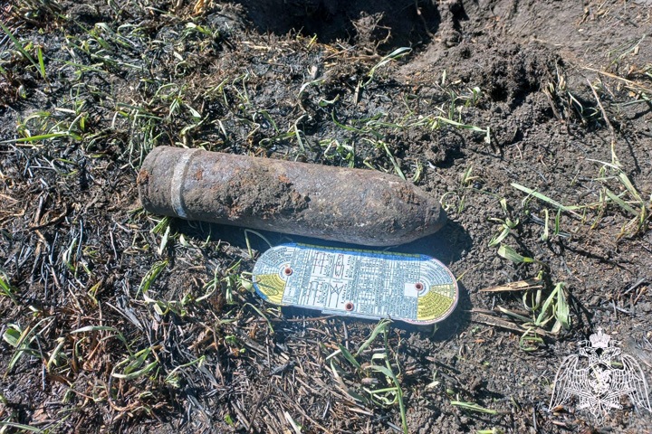 Снаряд нашли в Новосибирской области Снаряд нашли в Новосибирской области