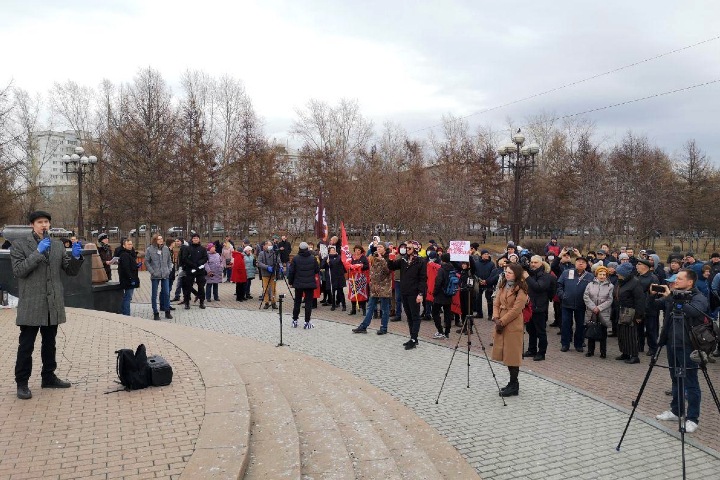 Митинг против обнуления сроков Путина прошел в Красноярске