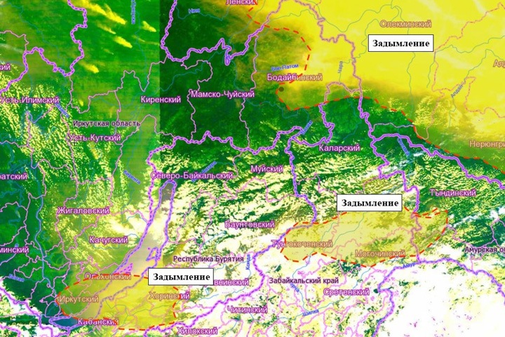 Иркутск окутал дым от лесных пожаров в Якутии Иркутск окутал дым от лесных пожаров в Якутии