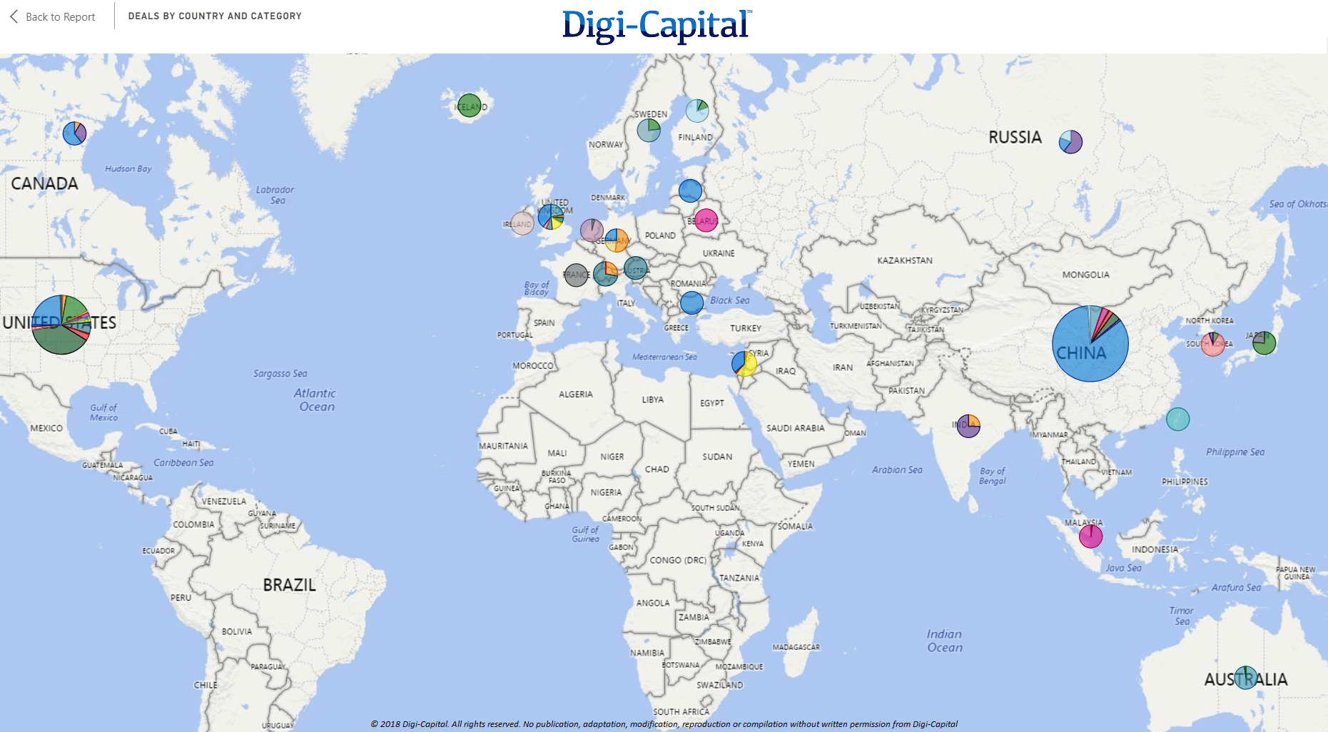 Размер сделок по странам мира