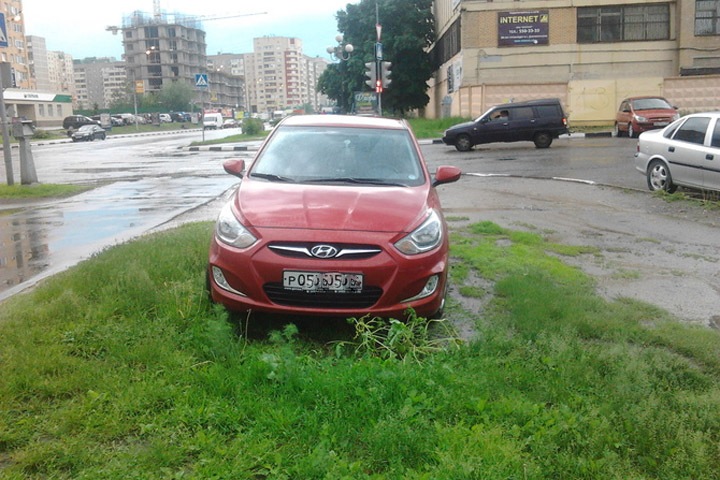 Штраф за парковку на газоне в Красноярске составит до 100 тыс. рублей