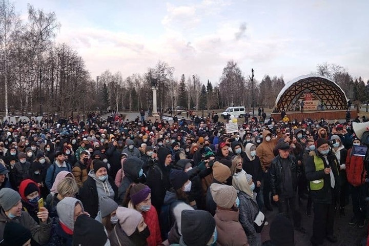 Десятки протоколов поступили в суды Томска после акции в поддержку Навального