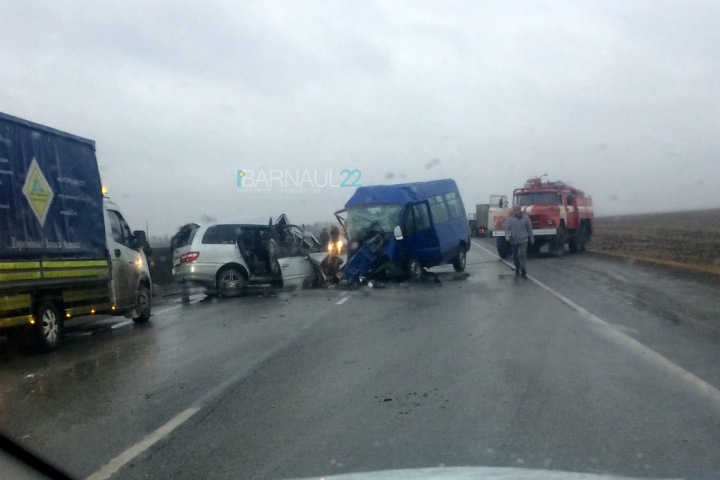 Алтайский СК завел дело после гибели восьми человек в лобовом ДТП