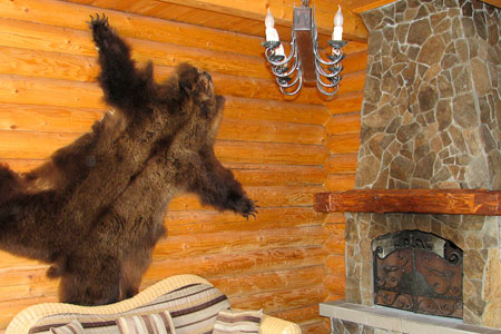 Пьяный таксист похитил медвежью шкуру из читинской сауны Пьяный таксист похитил медвежью шкуру из читинской сауны