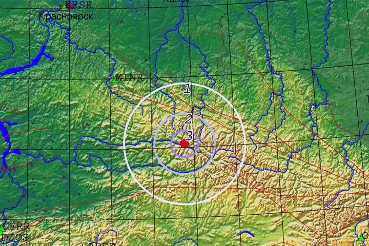 Землетрясение произошло в Красноярском крае