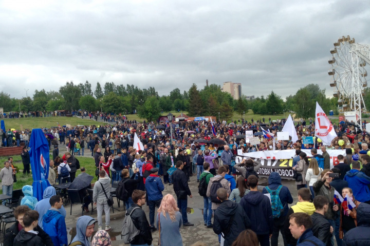 Антикоррупционное шествие началось в Новосибирске