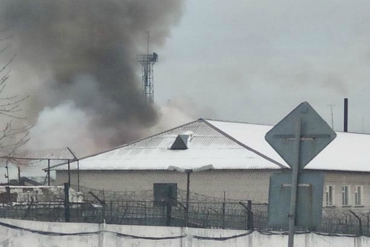 Исправительная колония загорелась в Барнауле