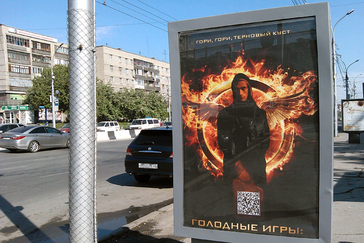 Баннер с Петром Павленским убрали с улицы Новосибирска Баннер с Петром Павленским убрали с улицы Новосибирска