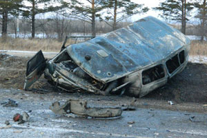 Военный летчик получил 4,5 года колонии-поселения за ДТП под Читой, где пять человек сгорели заживо