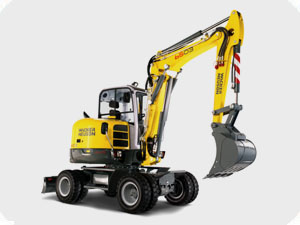 услуги экскаватора колесный экскаватор в аренду в Московской области