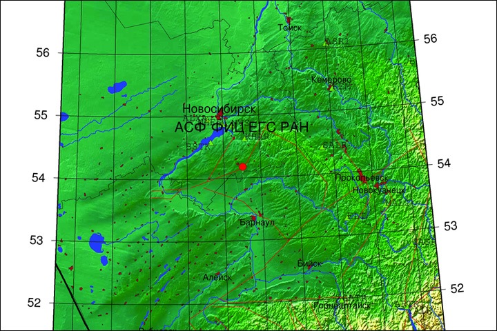 Землетрясение произошло в Новосибирской области