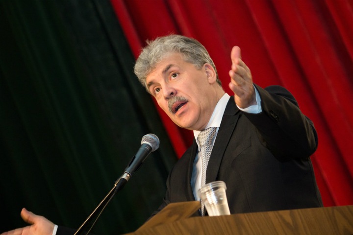 «Я на крылечке с ним вот сейчас обнялась»: Грудинин в Новосибирске