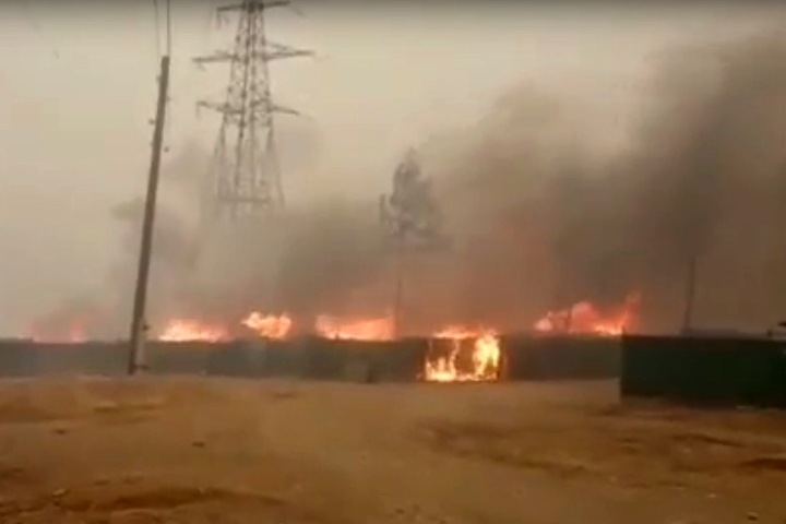 Село загорелось в Забайкальском крае