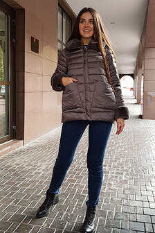 пуховик женский короткий