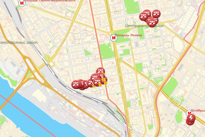 Дома в центре Новосибирска оставили без горячей и холодной воды Дома в центре Новосибирска оставили без горячей и холодной воды