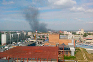 Новосибирские пожарные за две минуты устранили причину сильного задымления в Ленинском районе