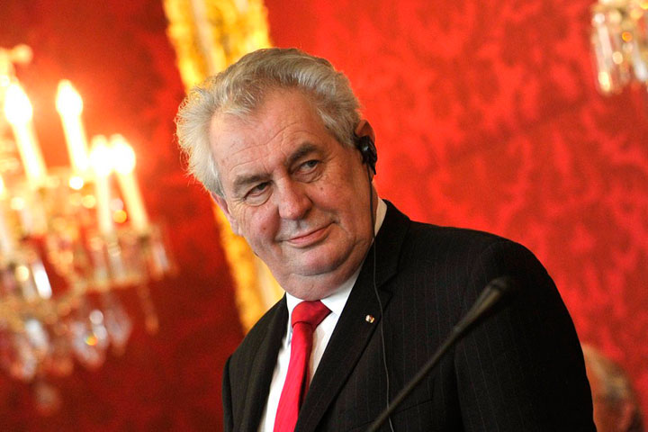 Президент Чехии Милош Земан остановится в Новосибирске по дороге в Китай