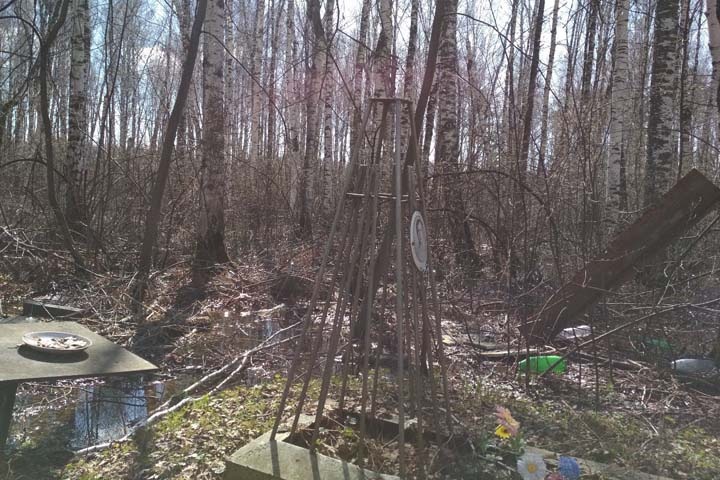 Кладбище затопило в Новосибирске Кладбище затопило в Новосибирске