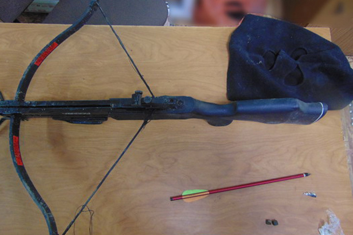 Томич пытался отправить наркотики в колонию арбалетом Томич пытался отправить наркотики в колонию арбалетом