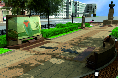 Аллею Красного проспекта в Новосибирске разобьют на именные участки с мозаичными стелами