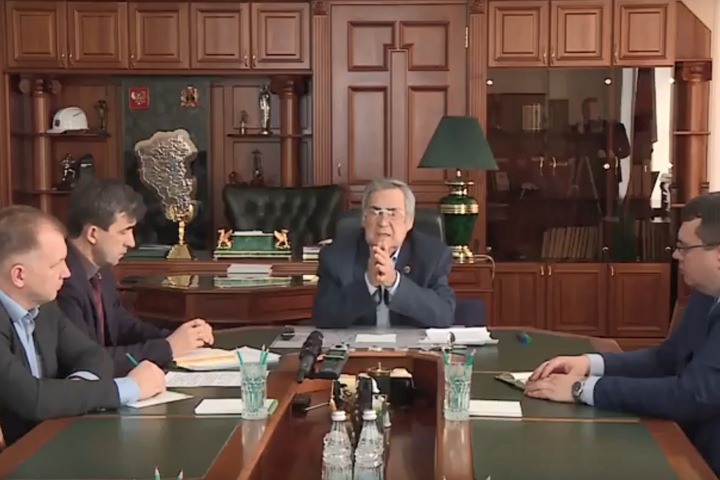 Тулеев обратился к жителям через три дня после трагедии