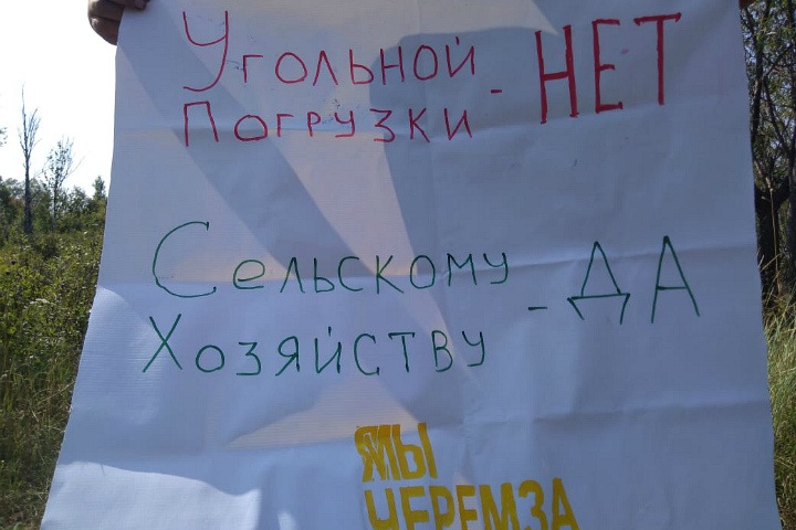 Полиция составила протоколы на участников одиночных пикетов против углепогрузки в Кузбассе