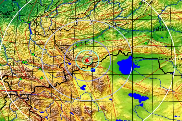Землетрясение произошло в Туве Землетрясение произошло в Туве