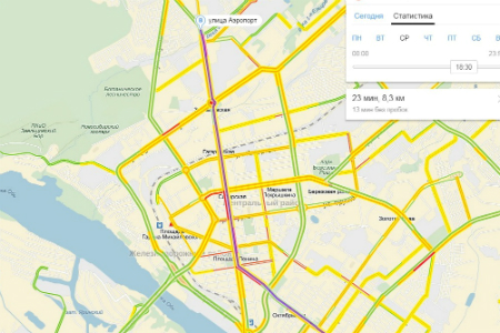 Новосибирцы простояли в восьмибалльных пробках половину января