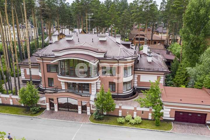 Особняк с портретом Путина, гербами России и винным погребом продают в Новосибирске Особняк с портретом Путина, гербами России и винным погребом продают в Новосибирске