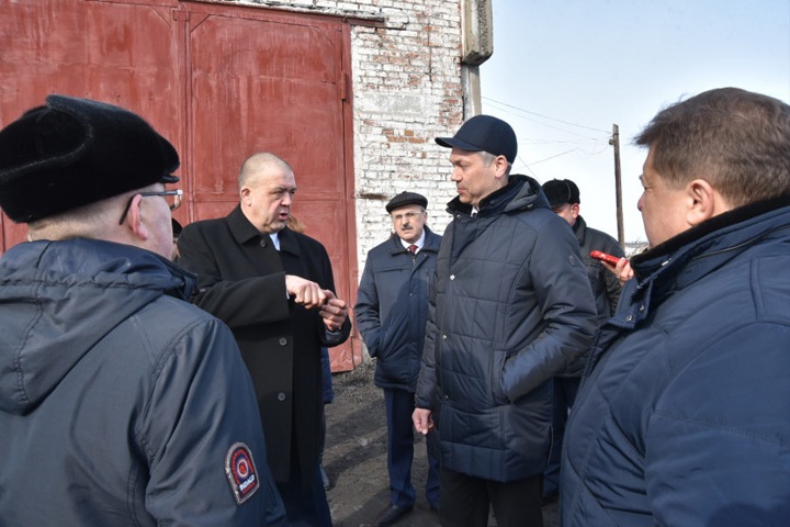 Травникову показали бердских термороботов Травникову показали бердских термороботов