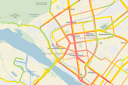 Новосибирск встал в 10-балльных пробках Новосибирск встал в 10-балльных пробках