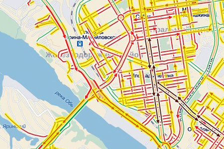 Репетиция парада Победы парализовала движение в Новосибирске