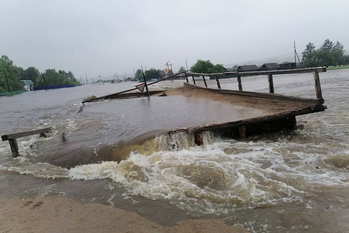 Все села одного из районов Забайкалья оказались отрезаны паводком от райцентра Все села одного из районов Забайкалья оказались отрезаны паводком от райцентра