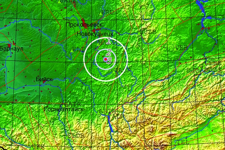13 землетрясений произошло в Кузбассе за час 13 землетрясений произошло в Кузбассе за час