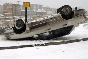 Количество ДТП резко увеличилось в Иркутске из-за обильного снегопада